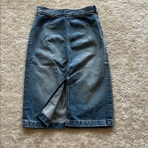 Madewell Denim Midi Skirt